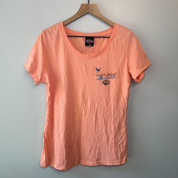 Harley Davidson Women's Peterson's Key West Short Sleeve T-shirt Size X-Large - Picture 1 of 7